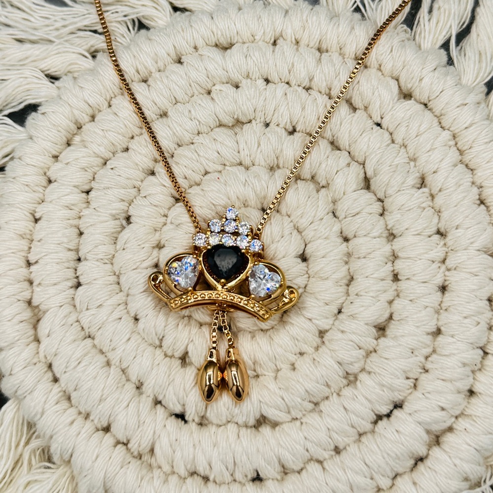 Crown Necklace 18K laminated gold - Picture 5 of 5